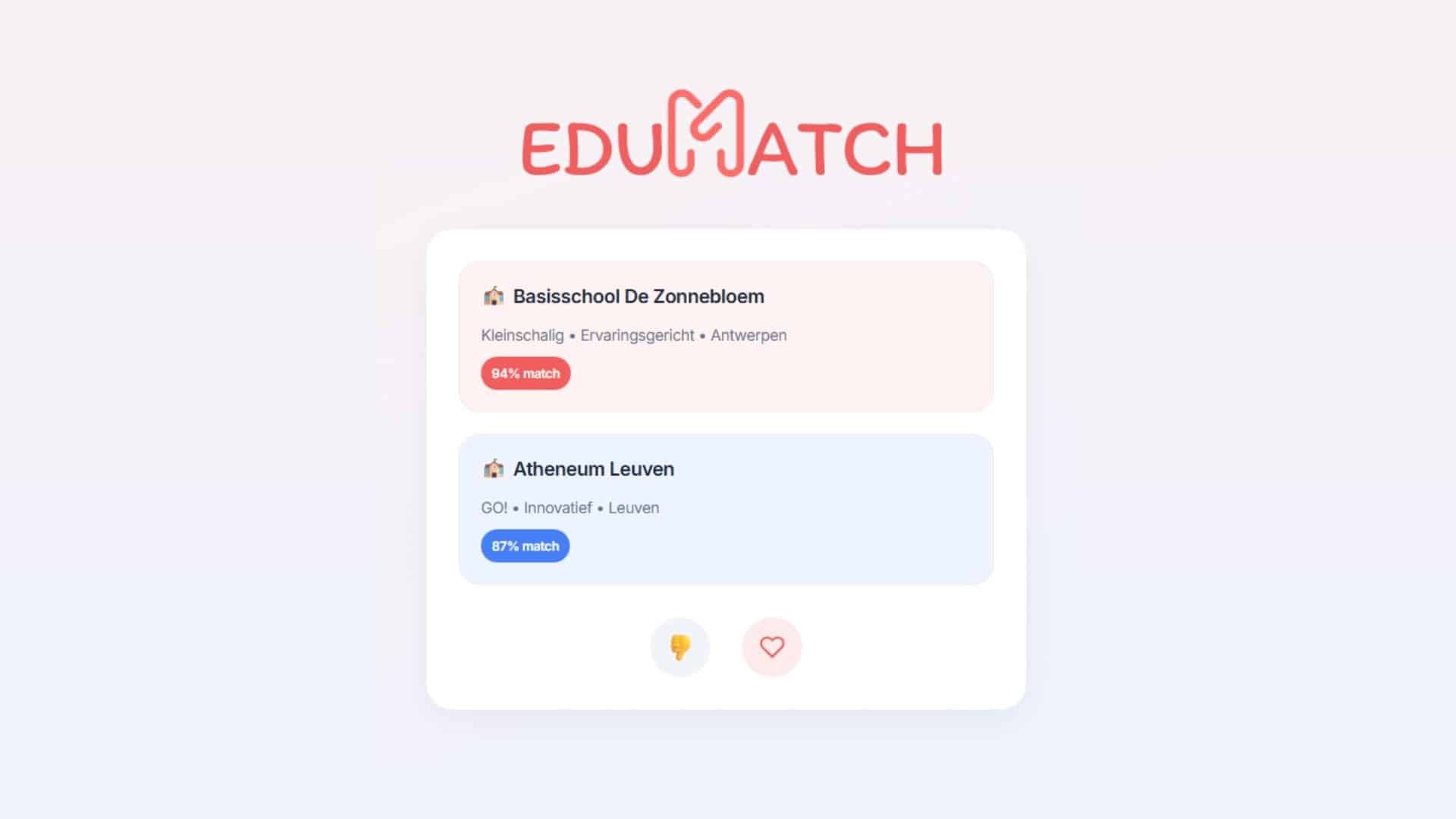 Edumatch matching platform for schools and teachers